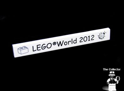Lego World Fair Promotion Tile from Denmark 2012 A Rare Promotion Tile From Private Collection Collected At The Lego World Fair in Bella Center Copenhagen Denmark February 2012 RARE AND HARD TO FIND