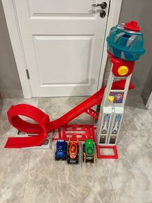 Paw Patrol pup tower ramp & 3 vehicles/characters