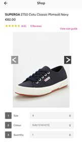 Superga Cotu 2750 BNWT Postage Included
