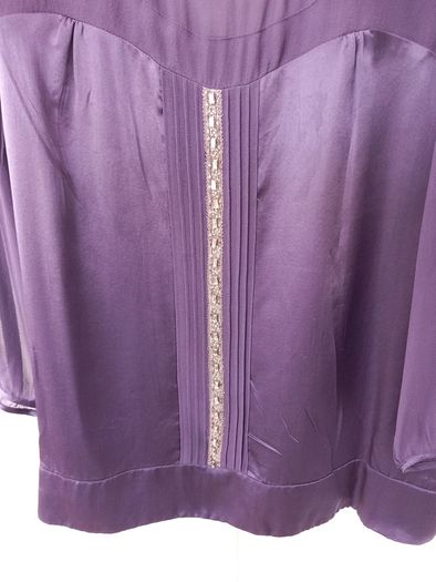 Gerard Darel Grape 100% Silk Top (44) 14/16
