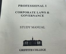 Corporate Laws & Governance Griffith College Manual