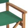 Directors Chair Solid Teak Wood Green Image 4