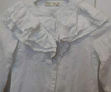Zara blouse girls white size 6 years