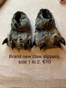 Slippers, brand new , size 1 to 2