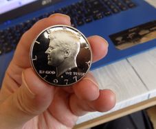 US 1977 Proof Halfdollar.Gem brilliant Uncirculated Condition.
