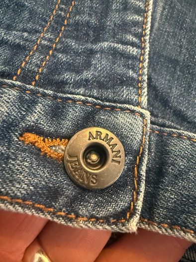 Armani Jeans Blue Denim Straight Fit Size 34