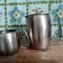 Old Hall,  Stainless steel, vintage teapot and jug Image 3