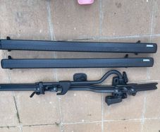 Wing bars and bicycle rack