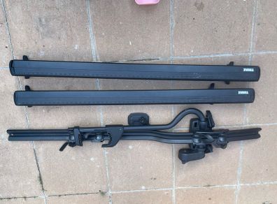 Wing bars and bicycle rack