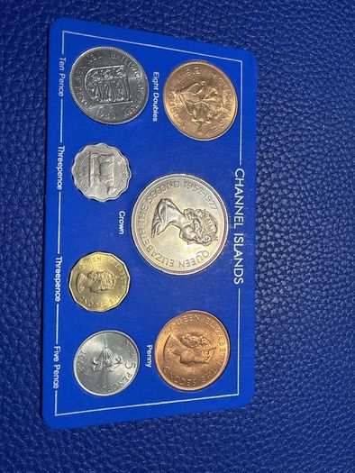 Vintage Channel Islands Guernsey  Coin Set