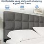 King Bed Frame, Easy Assembly, Sturdy Wooden Slat Support Image 4