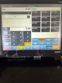 Casio touchscreen POS cash register