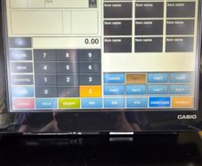 Casio touchscreen POS cash register
