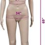 Female mannequin with round head  + glass Image 2