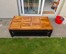 solid wood coffee table