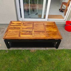 solid wood coffee table