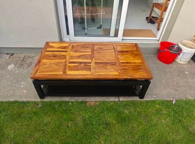 solid wood coffee table
