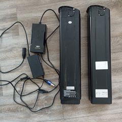2 Ebike batteries and 2 chargers