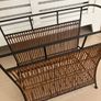 Iron and Bamboo Magazine Rack Image 2
