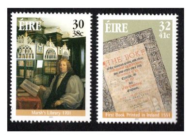 2001 Ireland Literary Anniversaries Commemorative Stamps Mint Never Hinged (MNH)