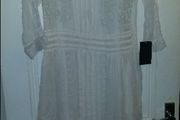 BNWT Zara Limited edition cream embroidered lace below the knee stunning dress size UK12 EU40 Postage included