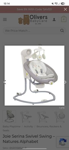 joie swivel swing