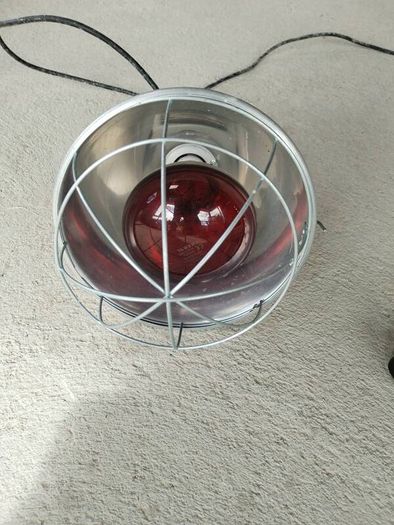 Infrared Lamp would suit chicken egg incubation or attics from freezing in winter etc