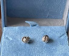 925 Earrings love knot