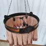 Antique Victorian/Edwardian Silk Fringe Ceiling Light Shade Image 3
