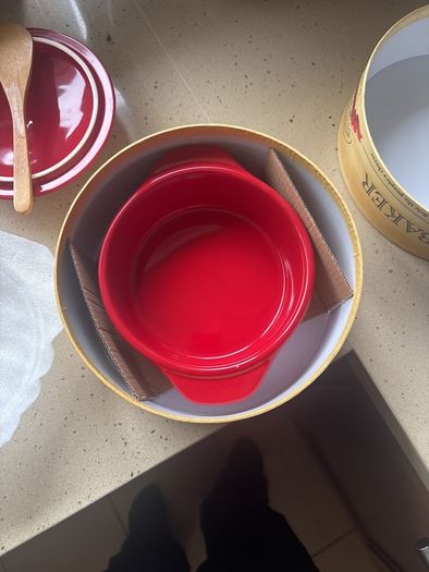 Ceramic Brie Baker (Red)