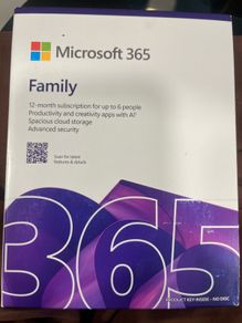Microsoft 365 Family 12 Month Subscription Up To 6 People Unused