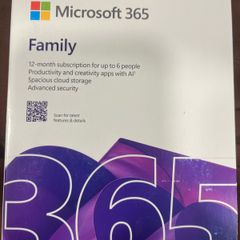 Microsoft 365 Family 12 Month Subscription Up To 6 People Unused