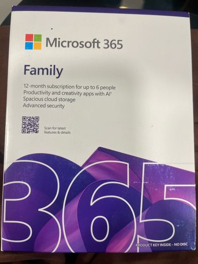 Microsoft 365 Family 12 Month Subscription Up To 6 People Unused