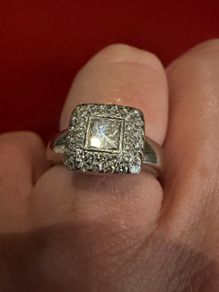 Herve coulon 18ct white gold and diamond