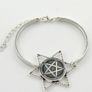 Wiccan Occult Pentagram Bangle Image 3