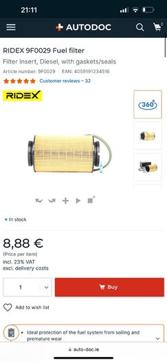 fuel filter for Audi,Seat,Skoda,Volkswagen