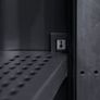 Garden Storage Cabinet with 4 Shelves Black and Grey Image 7