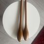 Vintage Hand Turned Wooden Juggling Pins Image 3