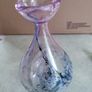 Striking, unusual and beautiful, small hand blown JER POINT vase Image 10