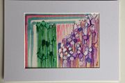 Original art Giants Causeway Ireland Drawing contemporary Irish Art abstract painting