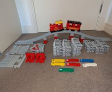 LEGO DUPLO Steam Train + Bridge + Extra Tracks Set