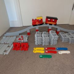 LEGO DUPLO Steam Train + Bridge + Extra Tracks Set