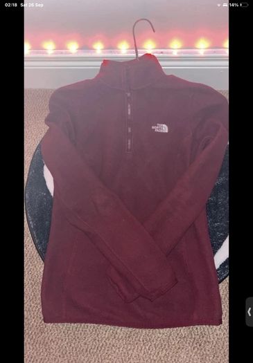 The North Face 100 Glacier Quarter Zip Fleece Small