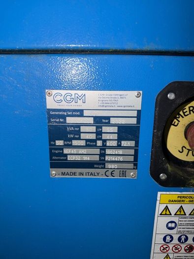Cgm generator 55kva