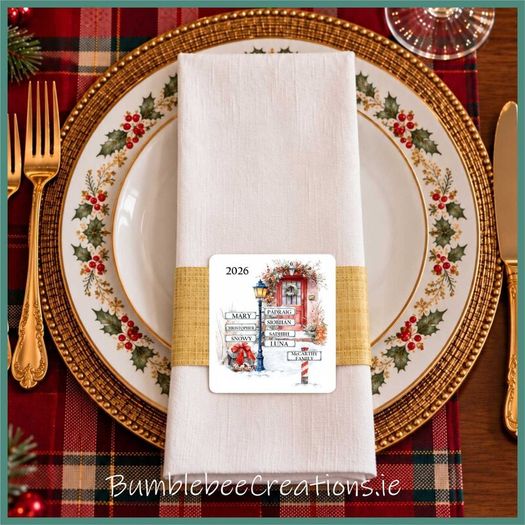 Christmas Napkins Personalised