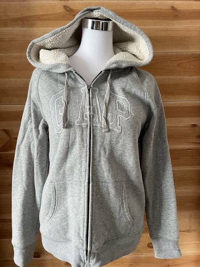 GAP hoodie full zip with fur lining Women ladies size M