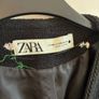 Zara black embroidered jacket Image 5