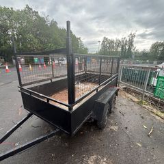 8x4 Twin Axle Trailer Mesh Sides & Drop Tailgate