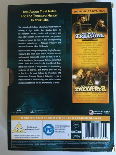 National Treasure 1+2 (Nicolas Cage) [Movie 2xDVD]