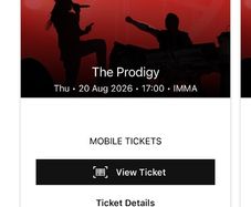 Prodigy tickets x2